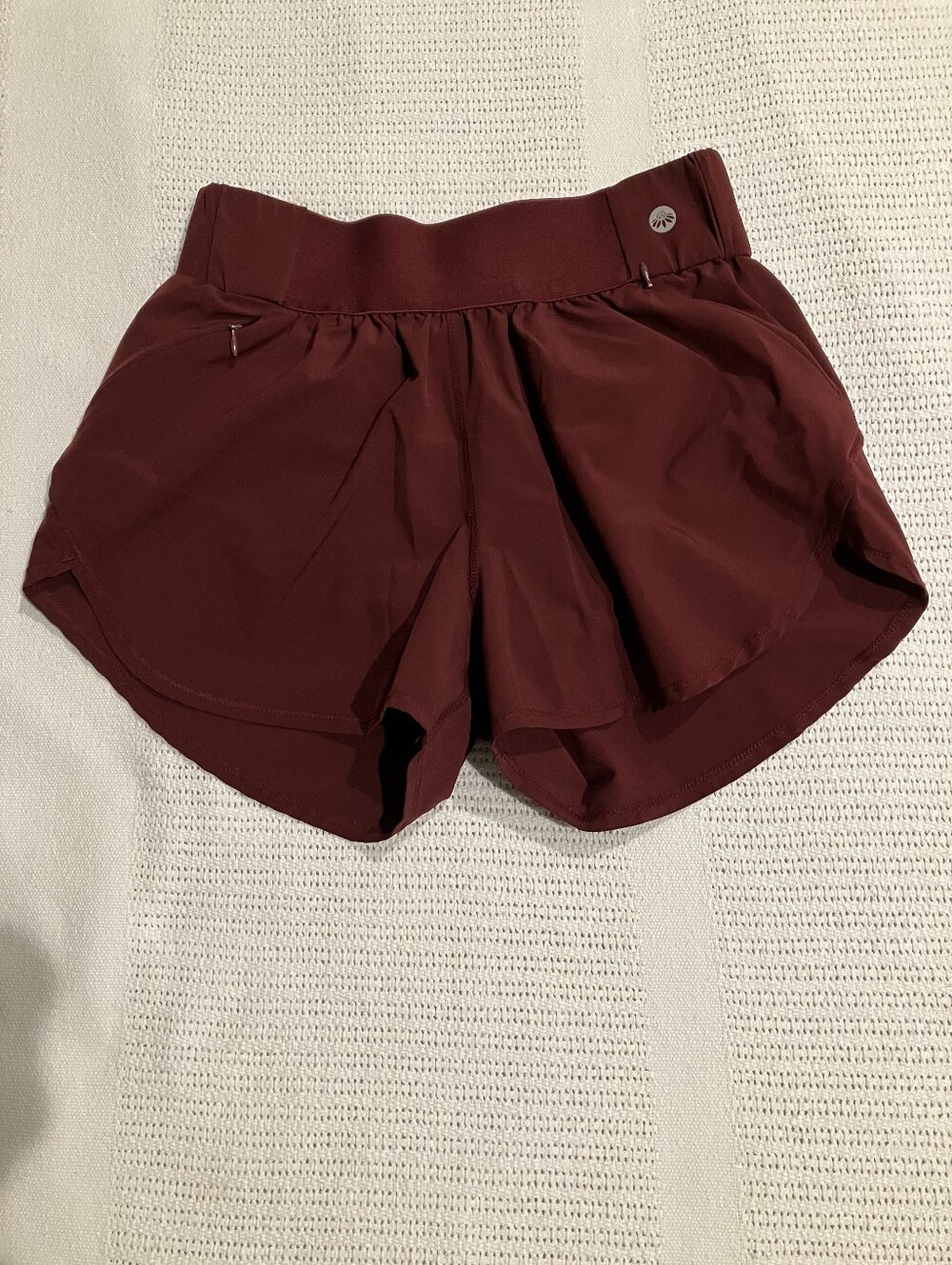 Senita Athletics Maroon Performance Running Shorts